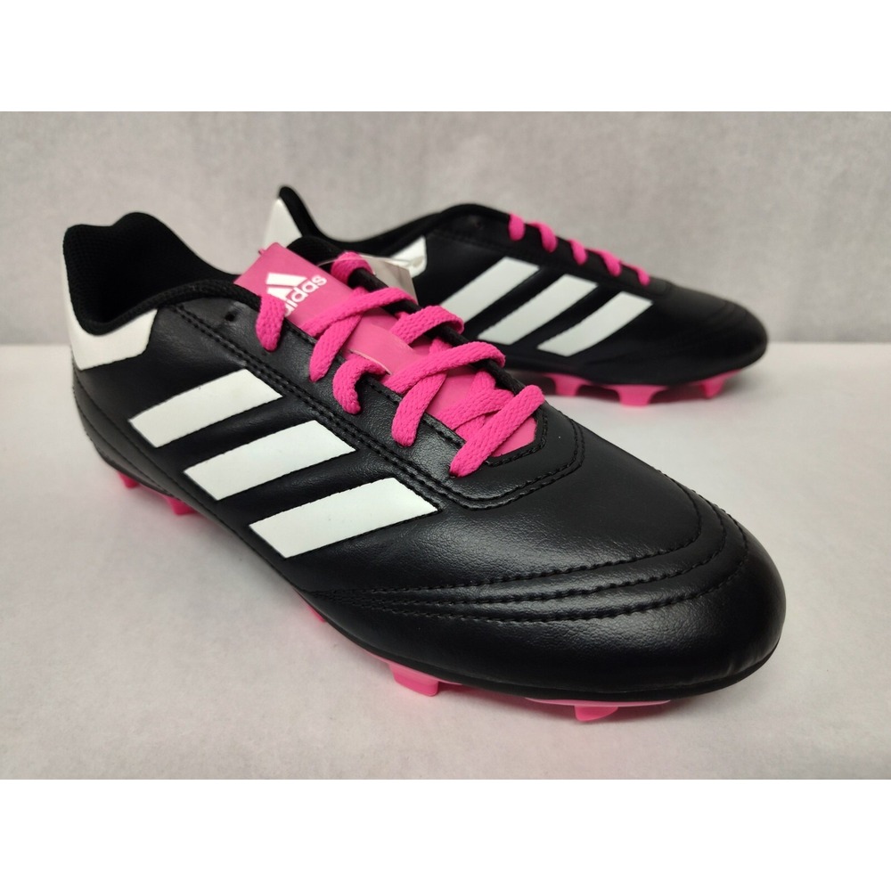 Adidas Kids' Goletto VI FG Soccer Cleats‎ BB0571 Black Pink Sz 6